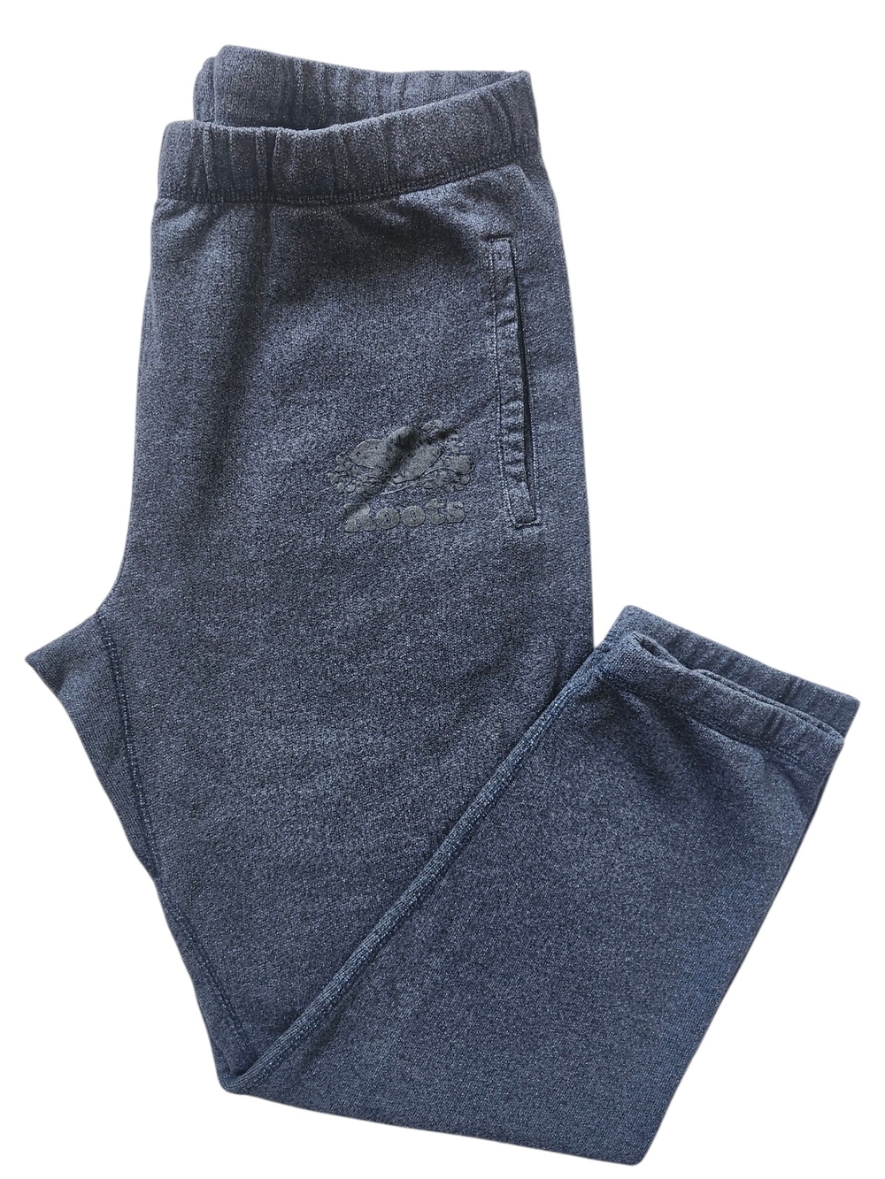 Roots Original Navy Pepper Fleece Sweat Pants